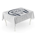 thumbnail image 1 of LADDKE 90S Badge with Headphones and The Music Between Us Inspirational Lettering Tablecloth Table Desk Cover Home Party Decor 60x120 inch, 1 of 1