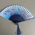 thumbnail image 5 of Handheld Folding Fan Set Traditional Chinese Paper Fan For Room Dance Performance Accessories, 5 of 5