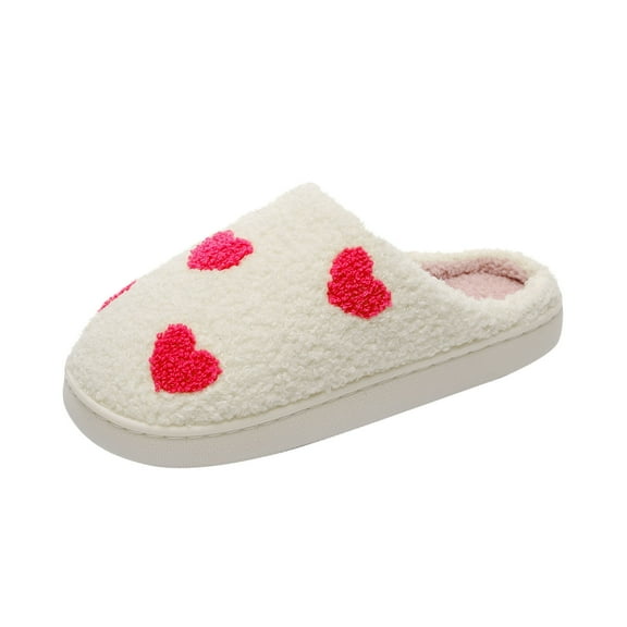 Wensltd Women's House Cotton Slippers Warm Trendy Anti-Skid Fuzzy Memory Foam Shoes for Women Indoor Outdoor
