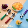 thumbnail image 2 of Ice Cream Scoop, Size Cookie Scoop Melon Baller Scoop with Trigger Release for Meatballs Melon, Ice Cream Scoop Stainless Steel Scoopers, 2 of 9