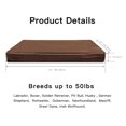 thumbnail image 3 of Laifug 34"x22"x4"Pet Bed/Orthopedic Memory Foam Dog Bed with Durable Water Proof Liner and Removable Washable Cover, Chocolate, 3 of 8