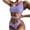 00 # Purple, variant on REORIAFEE Retro Swimsuit for Women Vintage Swimsuit Hollow Out Bikini One Piece Swimwear Beachwear Set Black L