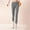 Gray, variant on Womens High Waist Leggings Squat Proof Ankle Length Leggings Slim Fitting Stretchy Tummy Workout Yoga Pants Drawstring Loose Pants Black L