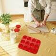 thumbnail image 4 of Coappsuiop Cake Mould 12 Cup Silicone Muffin Cupcake Baking Pan Non Stick Dishwasher Microwave Safe, 4 of 9
