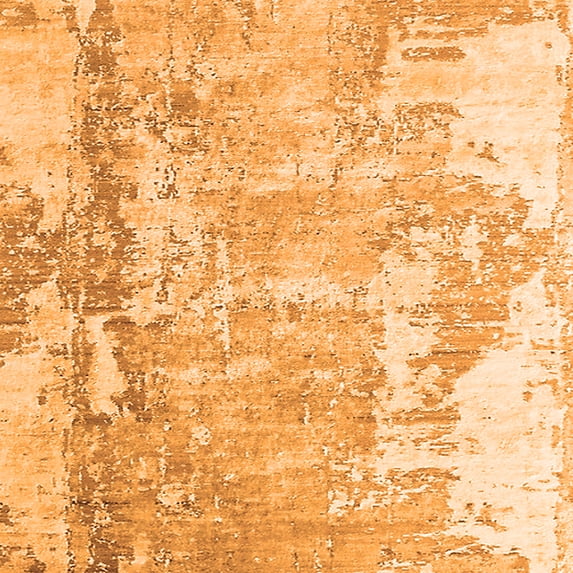 Ahgly Company Indoor Square Oriental Orange Industrial Area Rugs, 5' Square