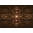 thumbnail image 1 of Ahgly Company Machine Washable Indoor Rectangle Transitional Saddle Brown Area Rugs, 2' x 4', 1 of 7