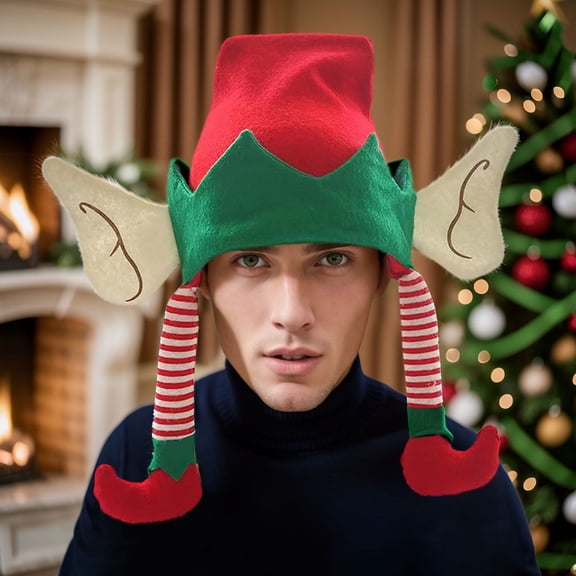 Christmas Santa Hats for Women Men Winter Christmas Style Hats for Party Performances Cartoon Casual Style Hats for Decorations Creative New Year Holiday Xmas Hat Christmas Gifts for Adults Kids