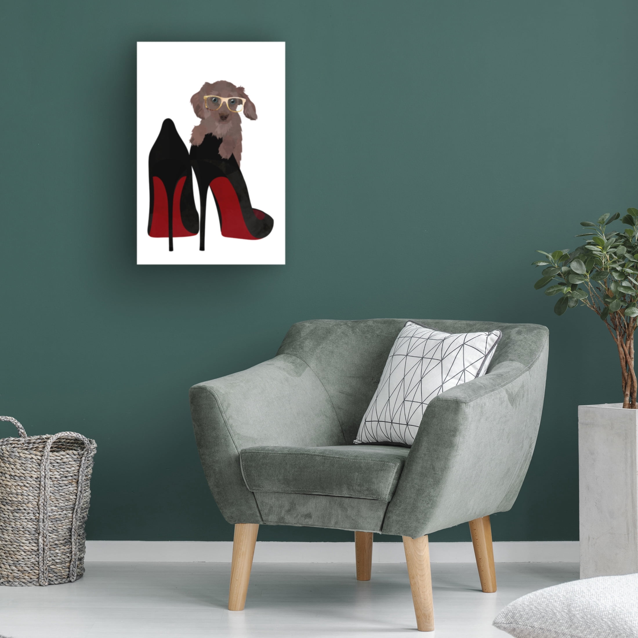 Trademark Fine Art Sarah Manovski  Daschand Shoe Canvas Wall Art