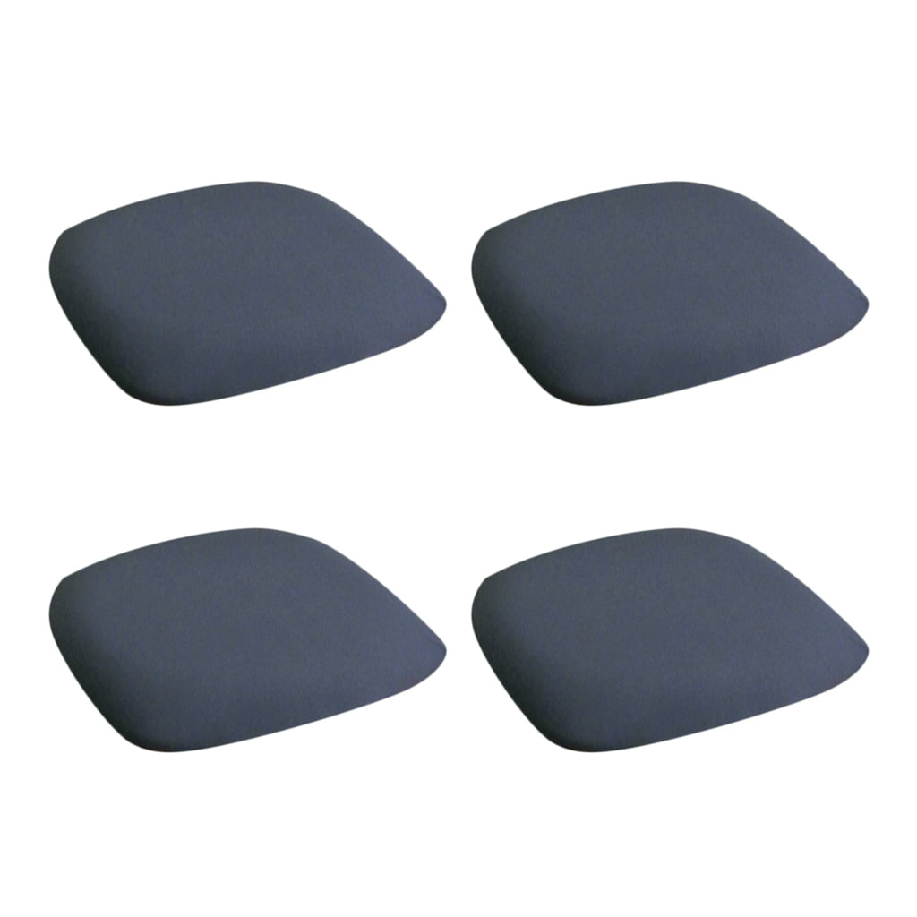 Cushion Cover w/ Buckle for Wedding /Dining/ Kitchen Grey 4pcs Chair Seat 