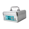 thumbnail image 3 of figatia Box with Lock Key Money Box Organizer Case Lock Money Tray Piggy Bank for Saving Keepsake Collection Check 20.8cmx20.8cmx11cm, 3 of 8