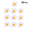 thumbnail image 4 of 50 Uds. Pinzas para el pelo de margaritas, pasadores de pelo frescos de girasol para mujeres y niñas (blanco), 4 of 5