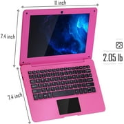 T&C 10.1 Inch Kids Laptop Computer powered by Android 7.1.1 OS, 2gb Ram, 32gb Rom, Bluetooth, Wi-Fi- Pink