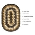 thumbnail image 6 of Homespice Kilimanjaro Jute Braided Placemat Set of 4 Oval 10x15 Black Reversible, Natural Jute Yarn Rustic, Country, Primitive, Farmhouse Style, 6 of 6