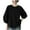 Black-Shirts, variant on Tops for Women 3/4 Sleeve Casual Crew Neck Shirts Trendy Solid Petite Blouses Work Holiday Tunic Top M-3XL