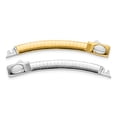 thumbnail image 2 of Auriga 14K Two-tone Gold 5mm Domed Omega Extender Necklace for Women, 2 of 4