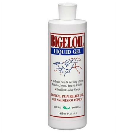 Absorbine Bigeloil Liniment Gel, Refreshing Topical Rub for Sore Muscles, Joints & Arthritis Pain, 14oz Bottle