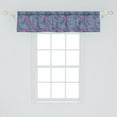 thumbnail image 2 of Ambesonne Abstract Window Valance, Hand-drawn Retro Waves, 54" X 12", Dark Blue Violet, 2 of 3