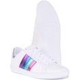 thumbnail image 5 of Guess Jacobb Women's Low Top Lace Up Leather Trainers In White Size 7.5, 5 of 6