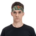 thumbnail image 2 of Daiia Cute Animal Forest printed Men's Performance Headband,Sports Headbands,Moisture Wicking Workout Headband, 2 of 9