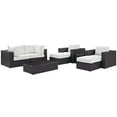 thumbnail image 1 of Ergode Convene 8 Piece Outdoor Patio Sectional Set - Espresso White, 1 of 5