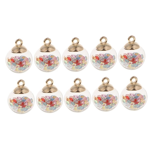 Paquete de de bolas de cristal con de imitión y pequeños de , colgante en , collar, pendiente, Mezclado Baoblaze pendientes encantos fabricación de joyas