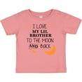 thumbnail image 3 of Inktastic I Love My Lil Brother to the Moon and Back Boys or Girls Baby T-Shirt, 3 of 5