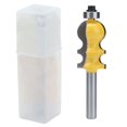 thumbnail image 2 of Handrail Milling Cutter, Milling Cutter, 8mm Shank Handrail Milling Cutter Line Molding Router Bit Woodworking Tool Carbon Steel, Drill Mills, 2 of 8