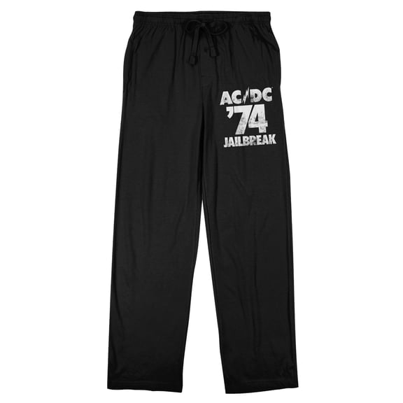 AC/DC '74 Jailbreak Men's Black Sleep Pants-Large