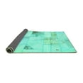 thumbnail image 2 of Ahgly Company Indoor Rectangle Patchwork Turquoise Blue Transitional Area Rugs, 8' x 10', 2 of 4