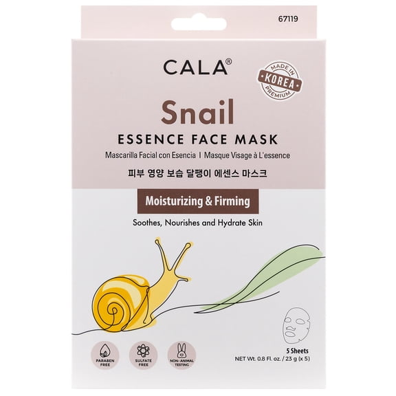 CALA Snail Essence Face Mask (5 Sheets)