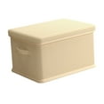 thumbnail image 2 of Contenedor de almacenamiento de ropa, caja de almacenamiento de juguetes, caja portátil para ropa y mantas, organizador de armario con tapa para L, 2 of 8