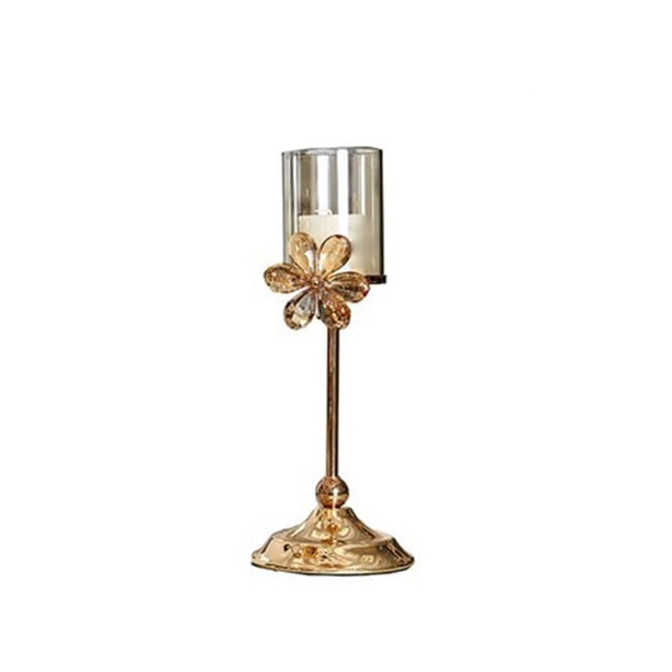 Candelabros de metal y cristal for centros de mesa de boda, decoración for mesas, fiestas e iglesias.