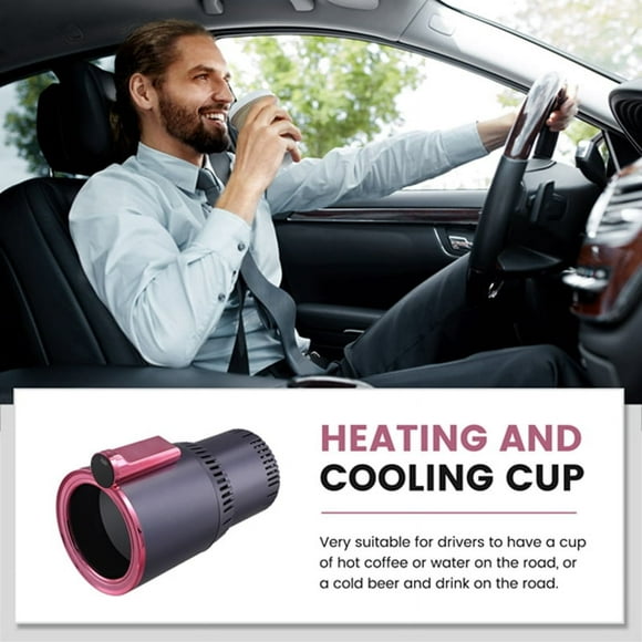 12V Car 2 in 1 Heating Cooling Cup Warmer Cooler Cup Smart Cup Holder Digital Display Temperature Drinks Holders