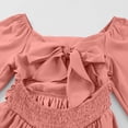 thumbnail image 4 of Eltusu Girls Casual Dresses, Princess Crewneck Long Sleeve Midi Dress Kids Clothes Pink Size 8-9T, 4 of 6