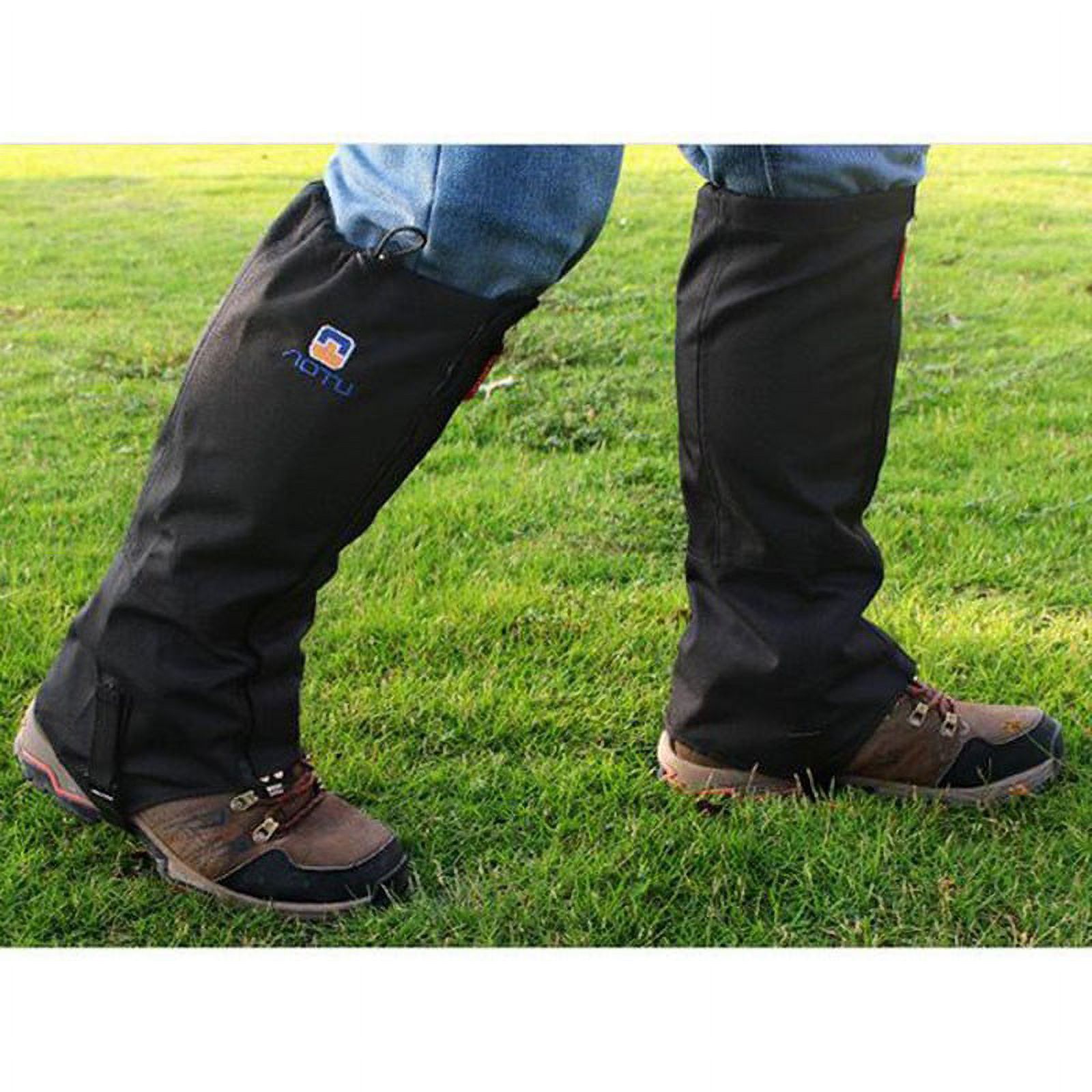 IClover Anti-Bite Snake Guard Leg Gaiters – Unisex, Black Nylon, Waterproof For Hiking & Hunting (New With Tags)
