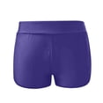 thumbnail image 5 of Women's Swim Shorts High Waisted Bathing Suit Bottoms Swimwear Boyshort Swimming Swimsuit Board Shorts Z04 Dark Purple XXXL, 5 of 7