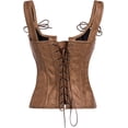 thumbnail image 3 of Femmes PVC Renaissance Lacets vers le Haut Bondé Bustier Jarretelles, 3 of 5
