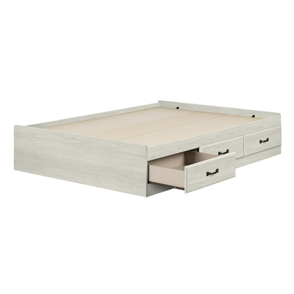 South Shore Ulysses Full 3-Drawer Mates Bed Winter Oak
