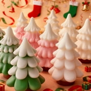 2PCS 3D Christmas Tree Silicone Candle Molds for Candle Making, Xmas Pine Tree Silicone Soap Molds DIY Cake Decorating Candle Making Supplies Christmas Home Decoration