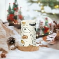 thumbnail image 2 of Yayeee Flameless Candles with Remote Flickering Battery Operated Multi Color Changing, Halloween Happy Ghosts, 2 of 7
