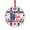 Pattern-2, variant on Home of Free Because of The Brave Glass Christmas Ornament Patriotic Decorations Glass Round Christmas Ornament Unique Gift Idea