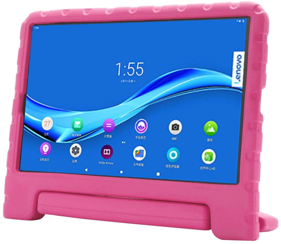 Golden Sheeps Kid Friendly Case Compatible for Lenovo Tab M8 FHD (2nd Gen)TB-8705F Tablet ,Lenovo Tab M8 / Smart Tab M8 / Tab M8 FHD Shockproof Ultra Light Weight Convertible Handle Stand Cover (Rose)