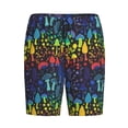 thumbnail image 3 of Picia Magical Mushrooms and Flowers Pajama Shorts for Men, Men's Pajama Bottoms, Sleepwear,Short Pajama Pants-, 3 of 9
