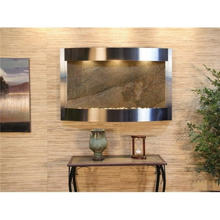 Adagio CWA2012 Calming Waters Stainless Steel Green Featherstone Wall Fountain