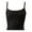 Black, variant on Kids Children Sport Dance Vest Cami Girls Spaghetti Strap Cotton Ribbed Solid Color Undershirts Yoga Gym Workout Tank Top Summer Training Bras Red