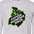 thumbnail image 4 of Inktastic Mountain Biking Future Mountain Biker Long Sleeve Youth T-Shirt, 4 of 5