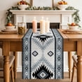 thumbnail image 2 of Brown Beige Boho Table Runner 70 Inches Long,Southwestern Ethnic Abstract Geometric Cotton Linen Table Runners Dresser Scarves,Fabric Tabletop Scarf Furniture Cover for Home Dinner Party 13"x70", 2 of 9