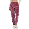 thumbnail image 4 of SHCKE Women's Winter Warm Sweatpants Velour Sweatpants Winter Velvet Trouser Joggers Pants Comfy Active Yoga Sportswear Pants Winter Sweatpants with Elastic Waistband and Pockets, 4 of 8