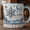 Black, variant on Snowflake Mug Winter Sky Coffee Cup Blue Winter Scene Gift for Christmas Lovers