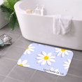 thumbnail image 3 of FJPT Non Slip Flannel Floor Mat Kitchen Mat With Daisy Pattern For Bathroom Kitchen Bedroom Decor 31.5x19.7 inch, 3 of 5
